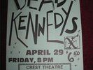 vintage org DEAD KENNEDYS 11x17 Punk Flyer poster rock kbd hardcore h/c