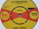 UK SUE 45 WILBERT HARRISON 1960s soul r+b mod WI-363