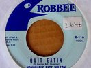 HONORABLE FATS WILSON - QUIT EATIN b/w OVER AGAIN - ROBBEE 45 - 1961