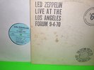 LED ZEPPELIN Live At The L.A. Forum 1970 (Rubber Dubber) Vintage 2 LP non TMOQ