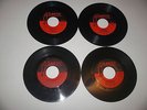 4 Led Zeppelin 45s-Whole Lotta Love, Immigrant Song, D'yer Mak'er, Rock and Roll