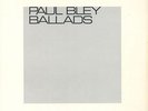 Paul Bley “Ballads” on ECM
