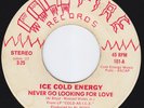 ICE COLD ENERGY Never Go Looking For Love SWEET SOUL 45 Imperial Wonders LISTEN