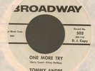 Tommy Andre One more try/Blueprint Broadway 503 dj northern 45 MISPRESS MONSTER