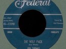 KID THOMAS The Wolf Pack The Spell Federal R&B Blues Rocker 45 Hear Both Sides