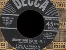 LOUIS JORDAN Saturday Night Fish Fry on Decca R&B Rocker 45 Hear