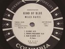 RARE 1959 JAZZ LP - MILES DAVIS-KIND OF BLUE  STEREO WHITE LABEL PROMO