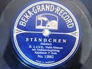 78rpm BEKA GRAND RECORD - O. LAUE Violin SCHUBERT+MEYER HELMUND