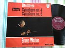 BRUNO WALTER Beethoven: Symp. No 4 & 5 LP Hol. PHILIPS 835 541 AY HIFI STEREO