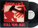 LP Metallica Kill Em All rare original release on Megaforce Records metal
