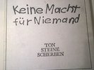 Ton Steine Scherben - Keine Macht ... - David Volksmund 2 LPs - KArton Cover