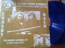 RARITA' PER COLLEZIONISTI  DAVID  CROSBY AND GRAHAM NASH LIVE 2 LP BLUE VINYL