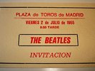 BEATLES SUPER RARE ORIGINAL FULL UNUSED TICKET-SPAIN July 2,1965-MINT