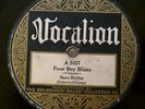Sam Butler ( Bo Weavil Jackson ) - Poor Boy Blues 78 on Vocalion 1057 Rare Blues