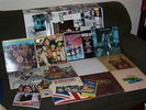 THE BEATLES 11 LP LOT# 2 w YELLOW SUBMARINE VHS VIDEO, 2 STICKERS & MAGAZINE