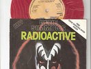 Kiss - Gene Simmons - Radioactive - red 7' vinyl UK Press with Mask- VG++