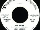 LOUIS JORDAN 65 Bars / Comin' Down (TRC 958) Northern Mod Soul Popcorn 45 VG+