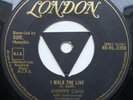 Johnny Cash - I Walk The Line and Get Rhythm.  Rare London Gold Tri 45 - Ex+