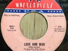 LEE ROGERS Detroit northern soul 45 Love And War/Fixed For Love   Wheelsville