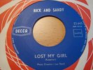 RICK and SANDY :  Lost my girl.     (Belgian 7