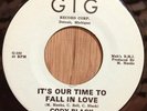 CODY BLACK Detroit northern soul 45 It's Our Time To Fall In Love   GIG NM