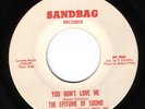 Northern Soul - Epitome Of Sound - You Don't Love Me - Sandbag - US