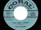 Mod Popcorn Jump Blues 45 ALAN COPELAND Feeling Happy/You Don't Know HEAR Coral