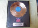Santana: Framed Supernatural 24 Ct. Gold Record,Ltd Ed only 2500 made. #546