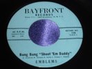 Original Rare Doo Wop 45 Emblems on Bayfront 108 Young