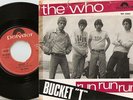 THE WHO BUCKET T & RUN RUN RUN NORWAY 45+PS 1966 MOD R&B FREAKBEAT HIGH NUMBERS