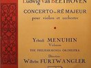 Menuhin/Furtwangler: Beethoven Violin Concerto - FALP 314 (red/silver)