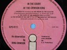 King Crimson: In the court of the Crimson king ORIG. FIRST UK ISLAND A2/B2 PRESS