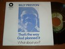 BILLY PRESTON - THAT'S THE WAY GOD PLANNED , PORTUGAL 7'' R&B SOUL PSYCH BEATLES