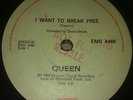 QUEEN ,  TRUE ZIMBABWE PRESSING , D.J. PROMO , I WANT TO BREAK FREE NR