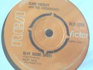 Elvis Presley  rare  45 blue suede shoes on RCA 1095 round orange
