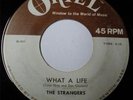 LISTEN RARE Garage ROCK 45  THE STRANGERS 1965  WHAT A LIFE / LONELY STAR ORIEL