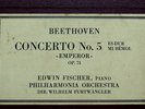 EDWIN FISCHER   Beethoven Concerto in E flat major No 5   cond.Furtwängler  1951