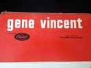  GENE VINCENT CARTON PROMO ORIGINALE CAPITOL SEPARATEUR BAC 38 X 25 cm