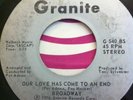 Broadway Our Love Has Come To An End 45 Granite Rare Modern Soul Boogie EX