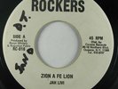Reggae 45 JAH LEVI Zion A Fe Lion on Rockers VG++