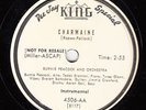 BURNIE PEACOCK - King 4506 - Charmaine / Memories of You - BLACK JAZZ DJ 78 VG+