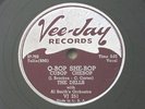 Q-bop  she-bop / A distant love   The Dells  on  VEE-JAY  1957  78  STORE STOCK