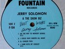 JERRY SOLOMON - AT THE SHOW BIZ - FOUNTAIN LP - SIGNED PRIVATE PRESS - INSERTS