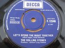 Rolling Stones LET'S SPEND THE NIGHT TOGETHER UK 45 1ST DECCA F.12546 NEAR MINT-