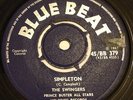 PETER TOSH SWINGERS SIMPLETON / FRANCIS WARN THE PEOPLE BLUEBEAT  HEAR