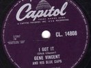 VERY RARE GENE VINCENT 78 