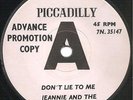 Jeannie and the Big Guys -Don't Lie To Me - Picadilly - Beat Mod