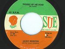 New Breed R&B Rocakbilly 45 Jackie Brensten Trouble Up The Road Ike Turner HEAR