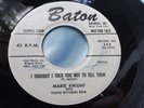 Hear Rare R & B Rocker 45: Marie Knight  I Thought I Told You Not to Tell Baton
