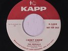 FIREBALLS: I Don't Know / Fireball 45 (dj, very slight warp) rare Rockabilly